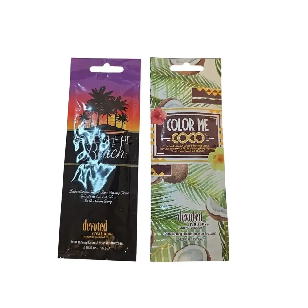 Color Me Coco .5 Fl Oz Somewhere On A Beach .5 Oz Suntan Lotions Samples
